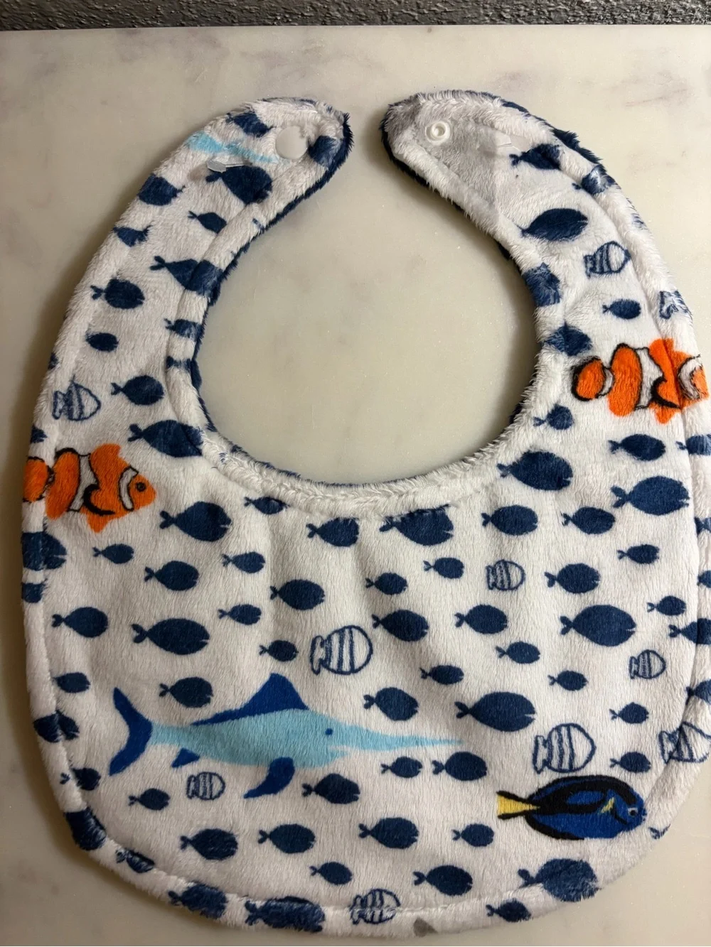 Baby Bib Set with Dino, animal & Fish Prints - 3 Pack